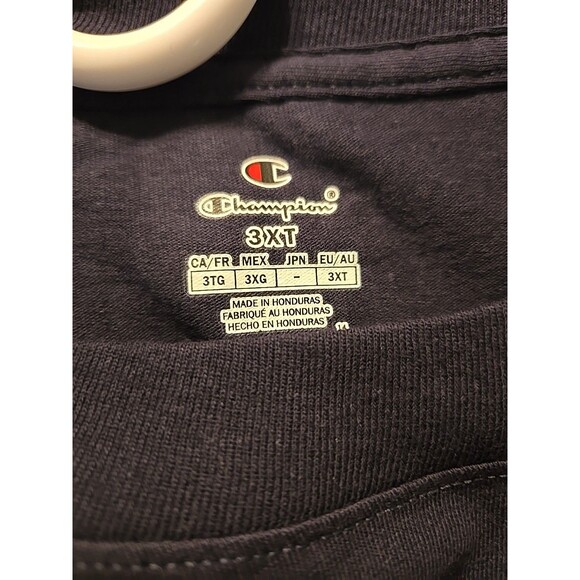 Champion Shirt Big & Tall Men's Classic Jersey Tee 3XT, Dark Blue New With Tags - Picture 5 of 5